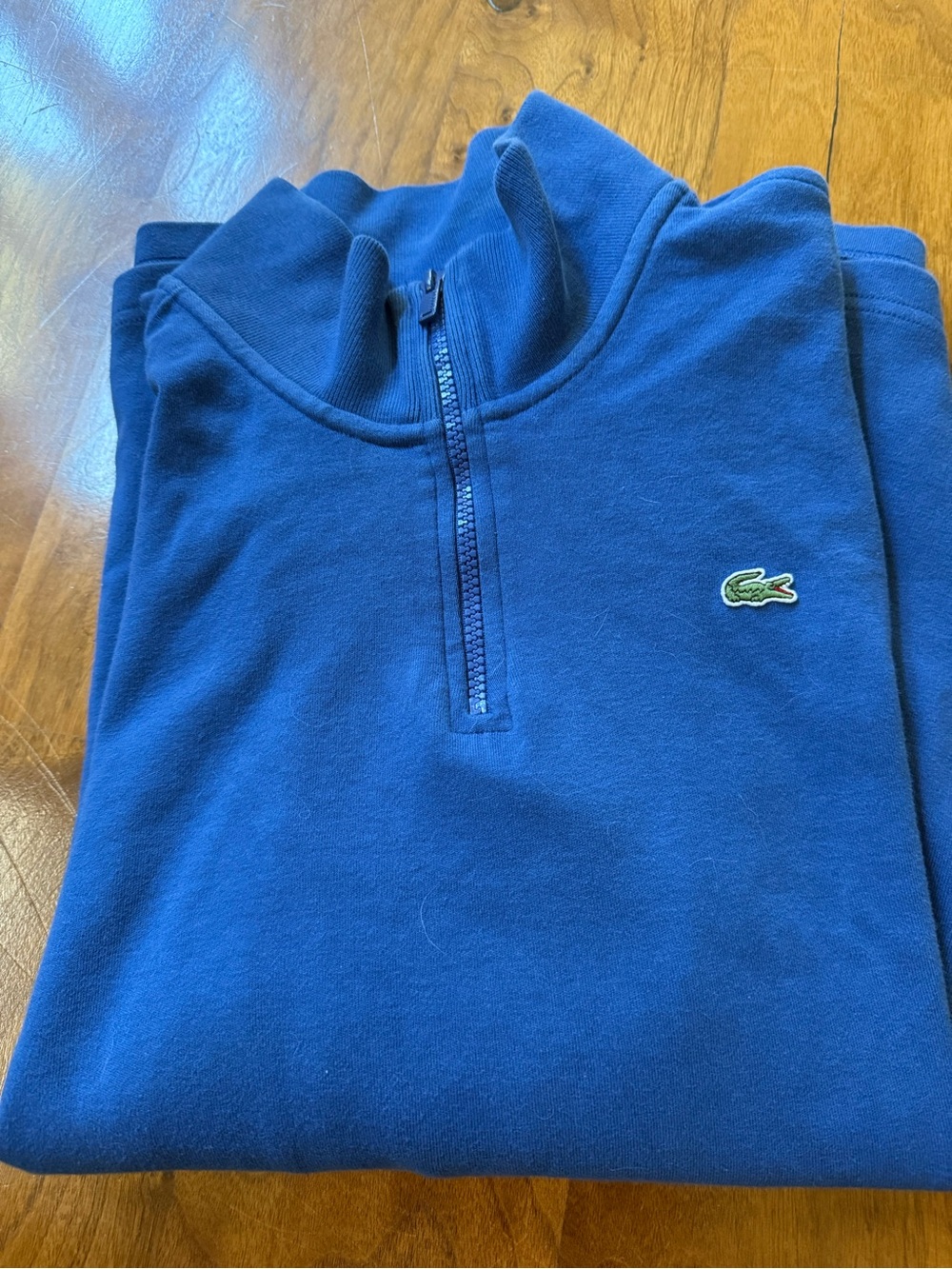 Lacoste Men’s Royal Blue Half-Zip Sweatshirt